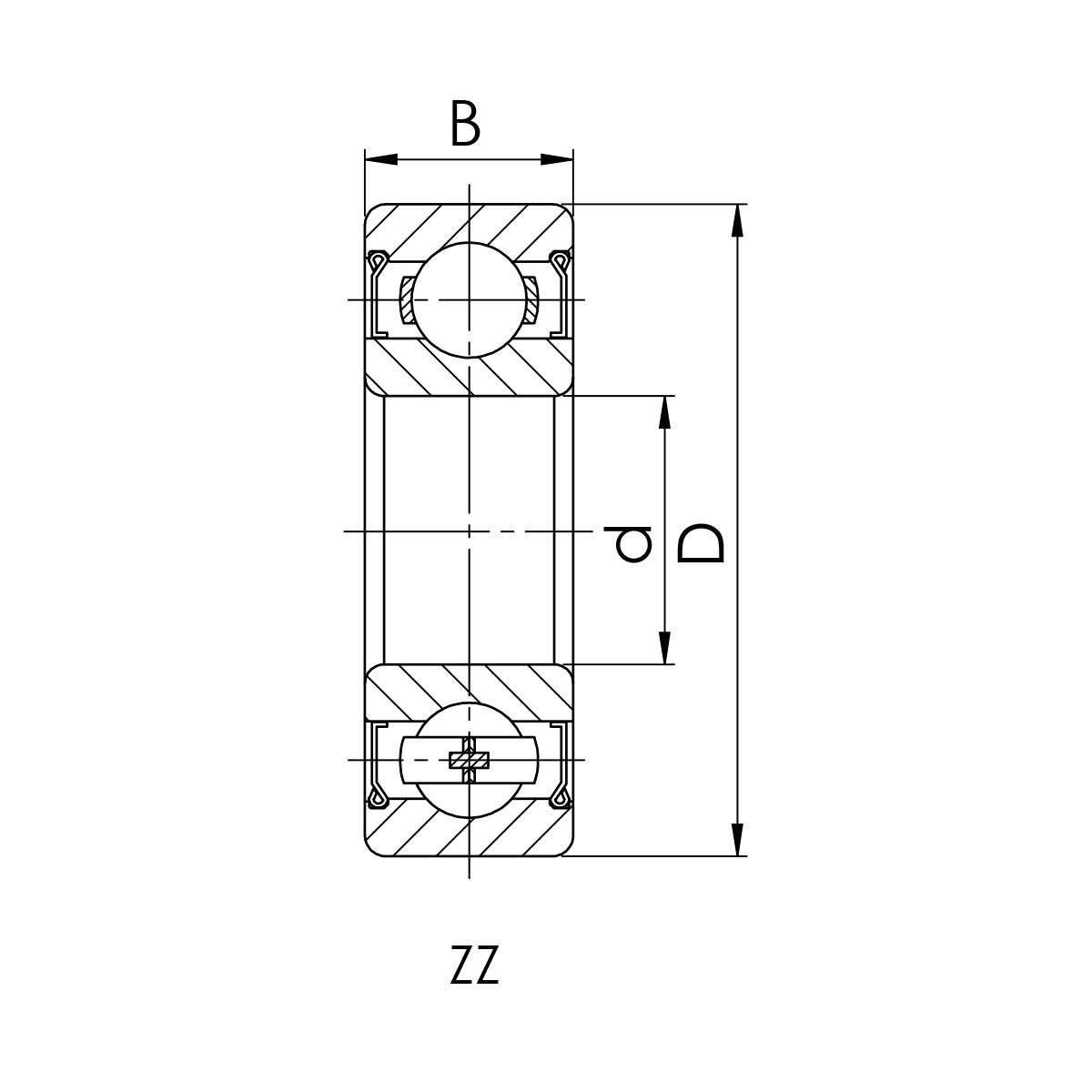 608 - 2RS - paquet de 10